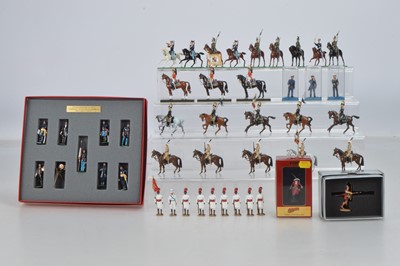 Lot 682 - Loose mounted Italian cavalry by various makers (23), with boxed sets by Tradition - set No.30 President Lincoln and his generals with Mathew Brady the Photographer
