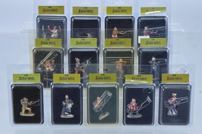 Lot 696 - Britains 'ZULU WAR' series individual 'blister-packed' British Defenders comprising 20041, 20044, 20045, 20046, 20054, 20056, 20058, 20059