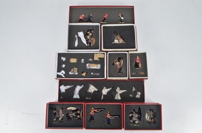 Lot 701 - Zulu War related figures by various makers including Conte Collectibles and First Legion comprising Britains Zulu Wars set 40176 'Holding the Line'