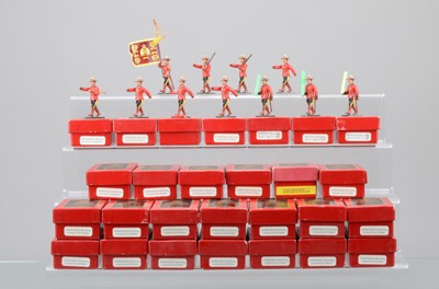 Lot 704 - Spirit of the Empire - Canada, individually boxed Royal Canadian Mounted Police figures comprising Constable marching Lanyard and Holster (23)