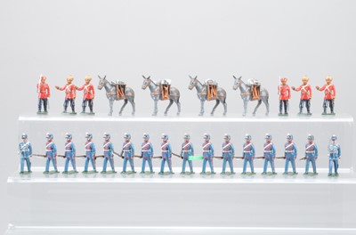 Lot 706 - Nostalgia sets of 8 figures comprising 2 X N51 Mount Alexander Rifles, Victoria, Australia 1875