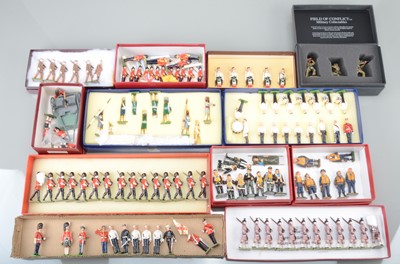 Lot 723 - New Metal soldiers by Steadfast, S & S Miniatures and other minor makers comprising Field of Conflict 3pce Iraqi War British Marines