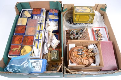 Lot 726 - A lot of unpainted modellers castings by various makers including Hinchliffe, Cheshire Volunteer, and Tradition, comprising unpainted and incomplete Britains castings (10)