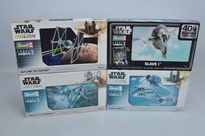 Lot 751 - Revell 1/65 1/72 and 1/88 Star Wars boxed kits (4)