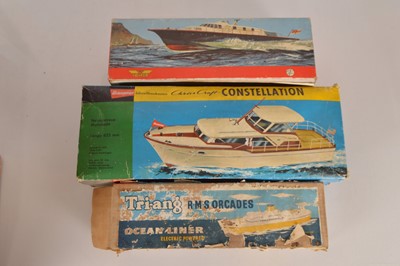 Lot 768 - Pond boats by Victory Models and Tri-ang and Graupner Constellation RC boat kit (3)