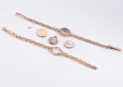 Lot 38 - Two 9ct gold rotary watches