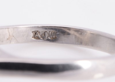 Lot 74 - A 18ct white gold diamond cluster ring