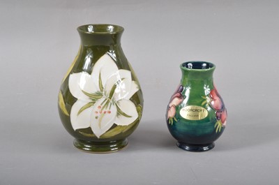 Lot 89 - Two Moorcroft pottery baluster vases