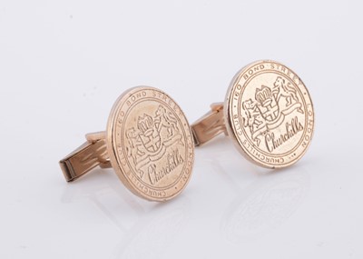 Lot 238 - A pair of Churchills bond street nightclub cufflinks