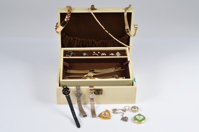Lot 258 - A collection of costume jewellery & watches