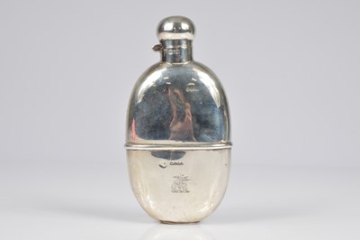 Lot 355 - A Victorian silver hipflask