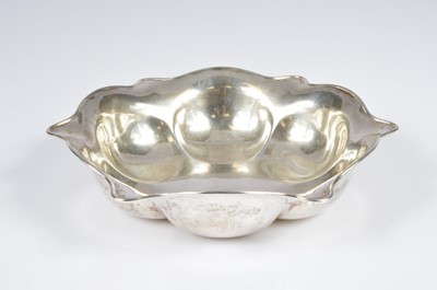 Lot 356 - A George V period silver flower head shaped bowl by HA