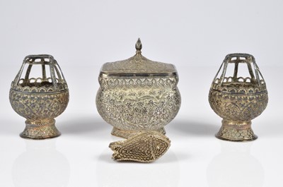 Lot 374 - Four early 20th century Far and Middle Eastern items