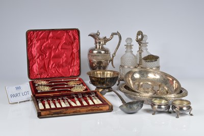 Lot 402 - A collection of Victorian and 20th century silver plated items