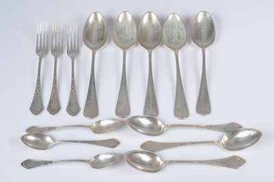Lot 418 - A group of French flatware
