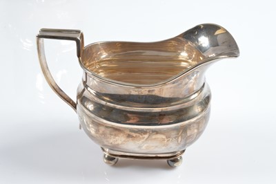 Lot 424 - A 1950s silver four piece coffee and tea set