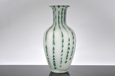 Lot 4 - A large modern glass vase by Tarnoweic