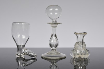 Lot 11 - Three interesting antique glass items
