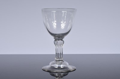 Lot 16 - A late Georgian rummer drinking glass