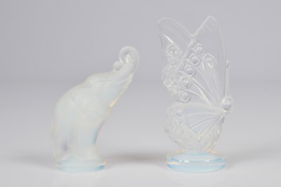 Lot 44 - Two Art Deco Sabino glass figures