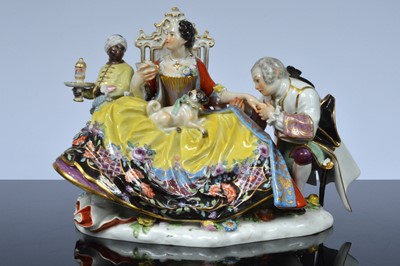 Lot 117 - A first half 20th century Meissen porcelain figural group after J.J. Kaendler