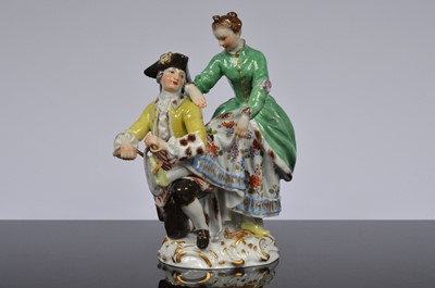 Lot 122 - A Meissen porcelain figural group