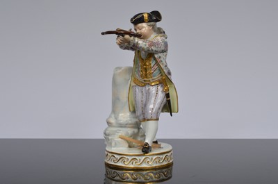 Lot 123 - A Meissen porcelain figure after Acier