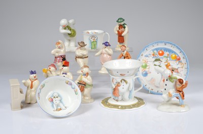 Lot 128 - A collection of "The Snowman" related ceramics