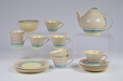 Lot 129 - A Susie Cooper Crownworks pottery tea set