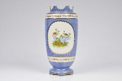 Lot 140 - A late Victorian George Jones Cresent Pottery vase