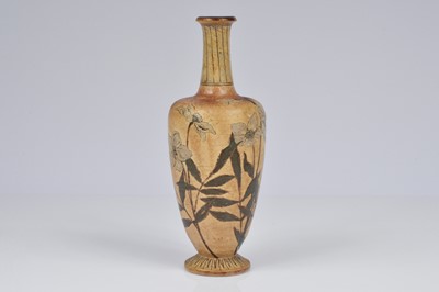 Lot 145 - A Victorian period stoneware vase by the Martin Brothers