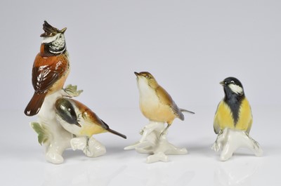 Lot 146 - Three mid 20th century porcelain birds from Karl Ens