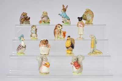 Lot 160 - A collection of thirteen Beatrix Potter Beswick figurines