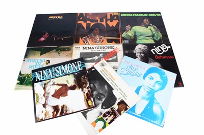 Lot 164 - Aretha Franklin / Nina Simone LPs