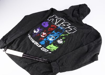 Lot 410 - Kiss Drumsticks / Hoodie
