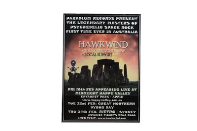 Lot 494 - Hawkwind Concert Poster / Signed
