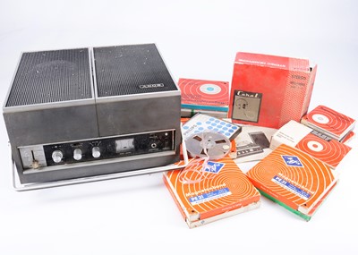 Lot 535 - Sony Reel to Reel / Tapes / Tape Cutter / Headphones