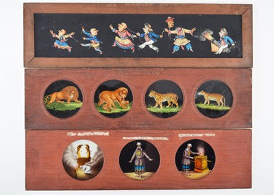 Lot 33 - Seventeen Sliding Magic Lantern Slides