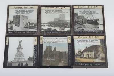 Lot 39 - A Box of 3¼'' B&W Magic Lantern Slides
