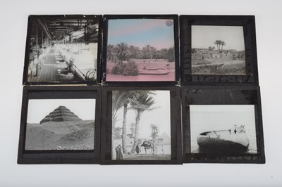 Lot 44 - Two Wood Slide Carriers of Middle Eastern 3¼'' Magic Lantern Slides