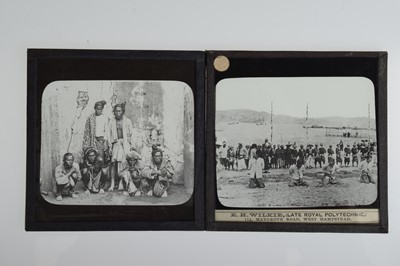 Lot 50 - Two Slide Carriers of 3¼'' Magic Lantern Slides