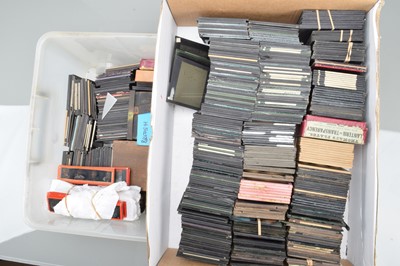 Lot 64 - Two Trays of 3¼'' & 3¼x4'' Magic Lantern Slides
